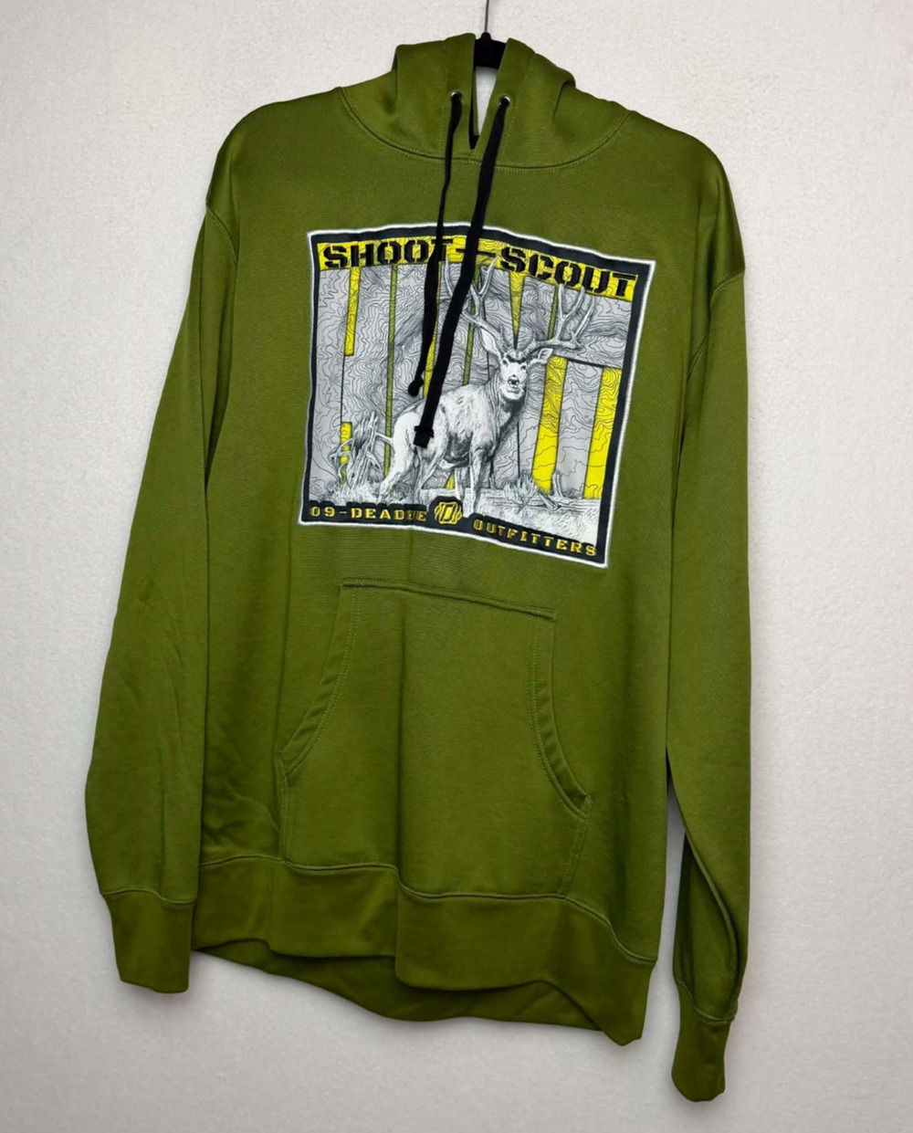 Deadeye Outfitters Shoot Scout Deer Hunting Hoodie Green Men's Size XL